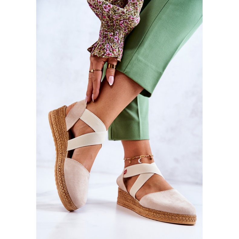 Espadrilles Femme Daim Big Star JJ276038 Beige 1