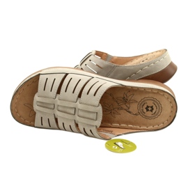 Les tongs féminins avec OpenWork Evento 22SD98-4536 Modèle gris 5