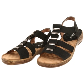 Sandales noires confortables Evento 22SD35-4940 le noir 2