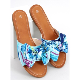 Lotos Blue chaussons imprimé fleuri bleu multicolore 1 Lotos Blue chaussons imprimé fleuri bleu multicolore 1