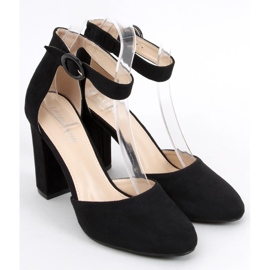 Escarpins exposés sur le talon Iris Black le noir 1