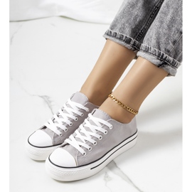 Baskets grises sur la plateforme Wessel 1 Baskets grises sur la plateforme Wessel 1