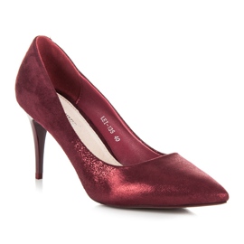 Qinba Escarpins bordeaux multicolore 2