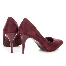 Qinba Escarpins bordeaux multicolore 4