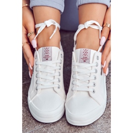 Baskets Femme Tied Cross Jeans JJ2R4038C Blanc 2
