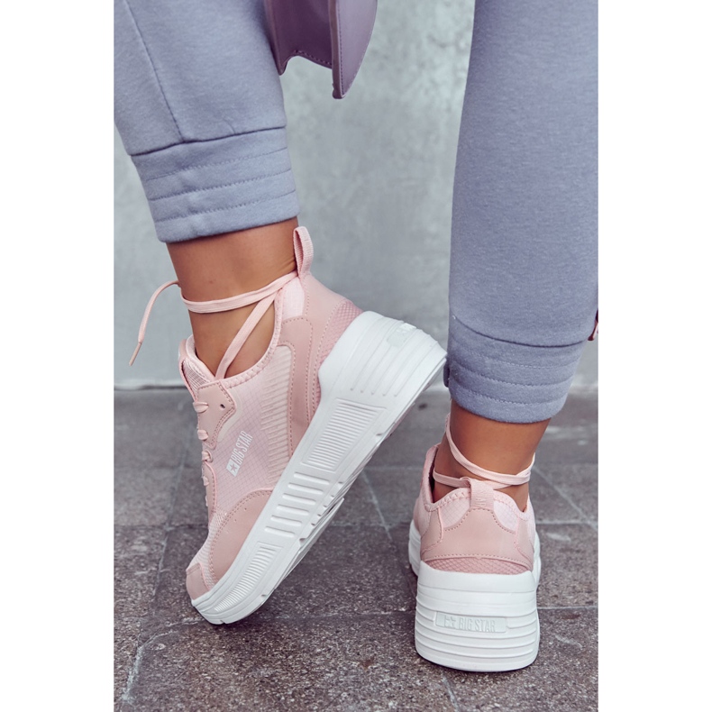 Baskets à la mode Chaussures de sport Big Star JJ274595 Rose 1