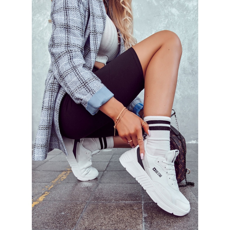 Baskets à la mode Chaussures de sport Big Star JJ274596 Blanc 1