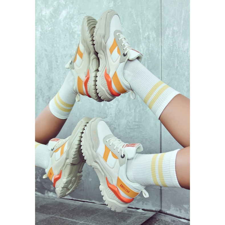 Chaussures de sport femme Big Star JJ274A411 Blanc et Beige 1