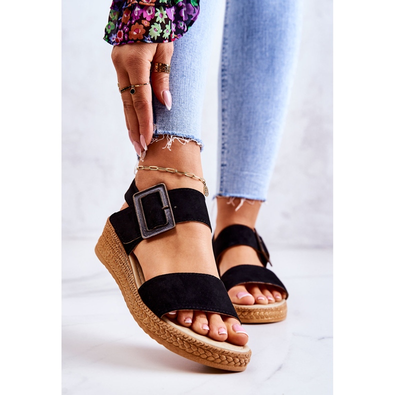 Sandales en Daim pour Femme Big Star JJ276031 Noir 1