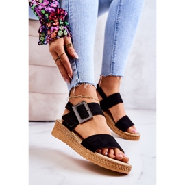 Sandales en Daim pour Femme Big Star JJ276031 Noir le noir 5