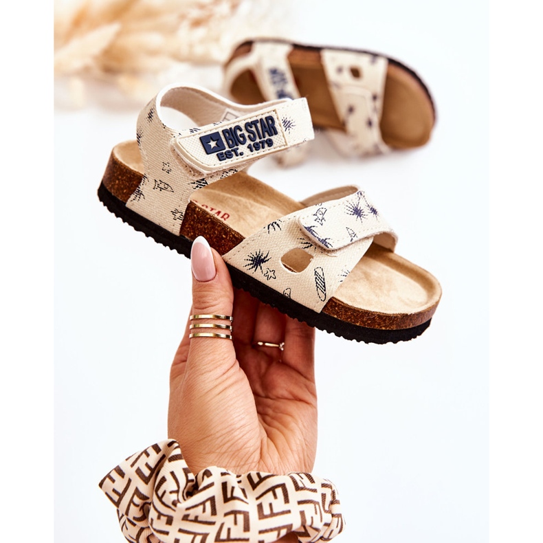 Sandales Enfant Big Star JJ374379 Beige blanche 1 Sandales Enfant Big Star JJ374379 Beige blanche 1