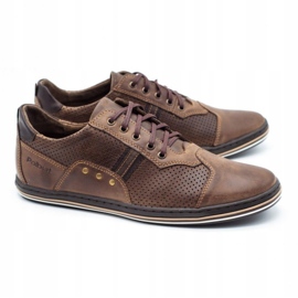 Polbut Chaussures décontractées pour hommes 1801P marron brun 2