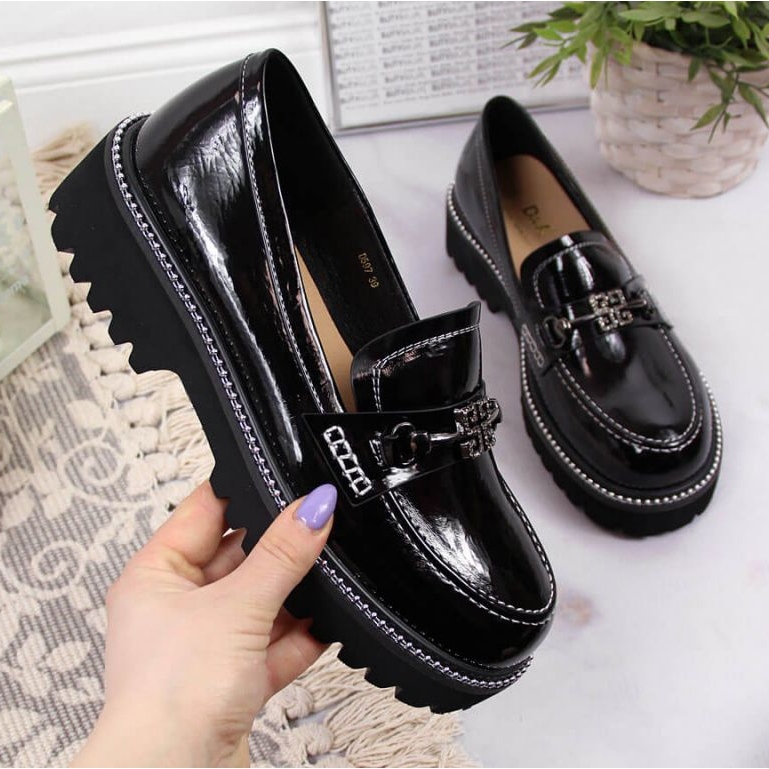 Chaussures laquées noires W S. Barski le noir 1