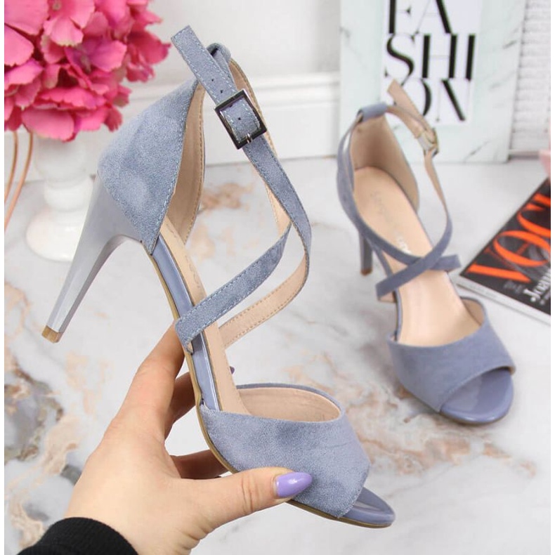 Sandales à talons bleus W Sergio Leone 1