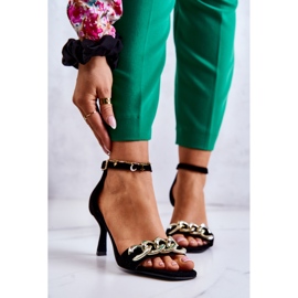 Sandales à talons en daim Laura Messi 2366 Noir 1