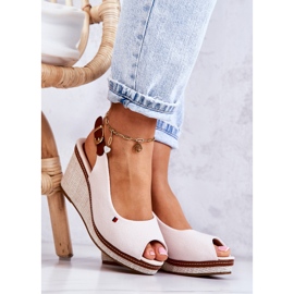 PS1 Sandales Confortables Femme Avec Boucle Beige Thallas 2