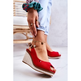 PS1 Sandales Confortables Femme Avec Boucle Rouge Thallas 1 PS1 Sandales Confortables Femme Avec Boucle Rouge Thallas 1