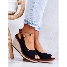 PS1 Sandales Confortables Femme Avec Boucle Noir Thallas 4
