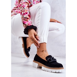 PS1 Mocassins En Daim Avec Décoration Talisa Noire le noir 4