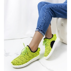 Baskets Mulder vert fluo le noir 1