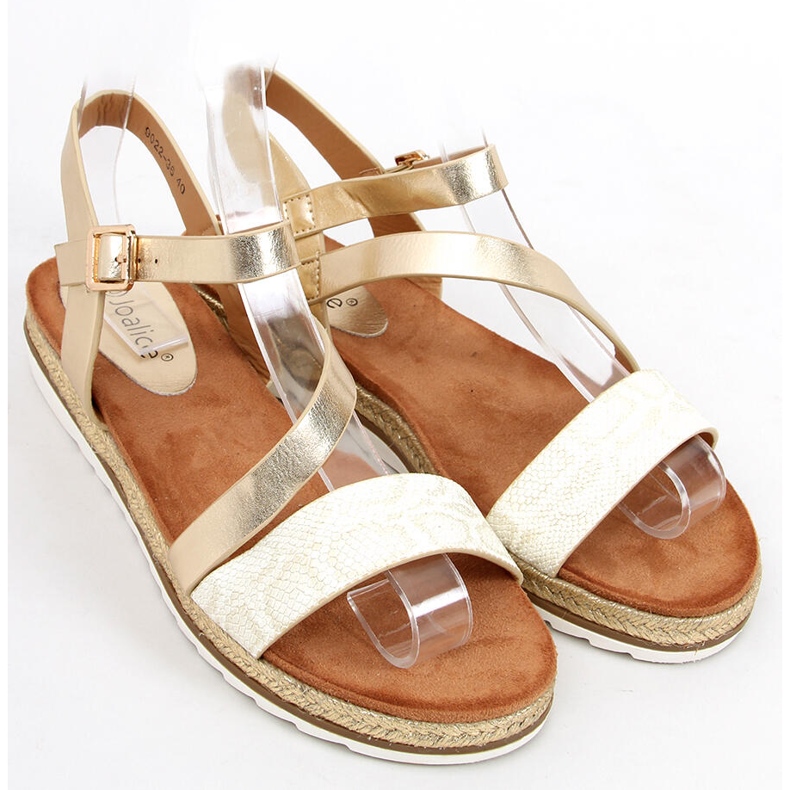 Sandales espadrilles dorées Katia Gold 1
