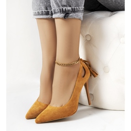 Escarpins marron avec découpes décoratives Anthe brun 2 Escarpins marron avec découpes décoratives Anthe brun 2