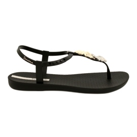 Tongs avec décoration Ipanema 83182 noir 23526 le noir argent d'or 1