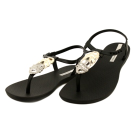 Tongs avec décoration Ipanema 83182 noir 23526 le noir argent d'or 4