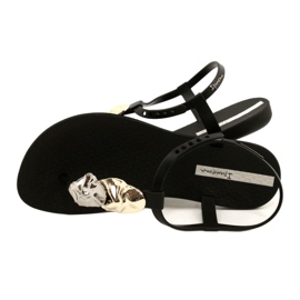 Tongs avec décoration Ipanema 83182 noir 23526 le noir argent d'or 5