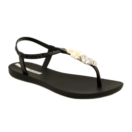 Tongs avec décoration Ipanema 83182 noir 23526 le noir argent d'or 2