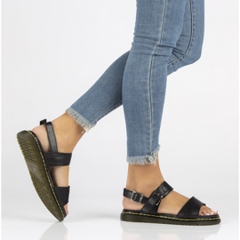 Sandales en cuir Filippo DS2040/22 Bk noir le noir 3
