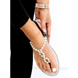 Tongs à perles Ofelia Noir le noir 2