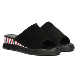 Babouches en cuir Filippo DK3615/22 Bk noir le noir 2