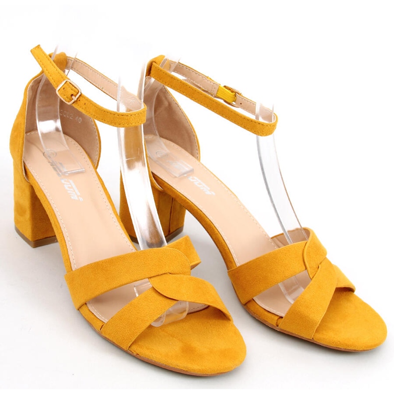 Moly Sandales à talons jaunes 1