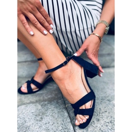 Sandales à talons hauts Moly Blue bleu marine 1