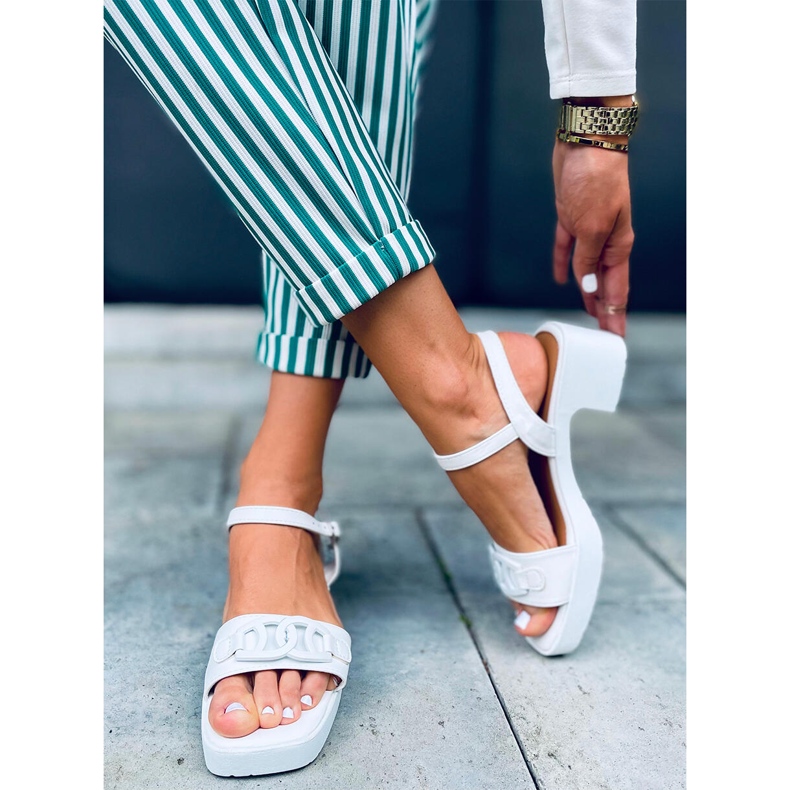 Sandales à talons hauts de Sharon White blanche 1