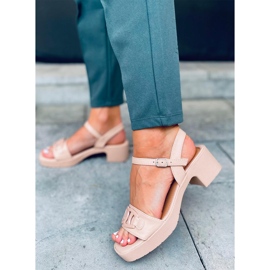 Sandales à talons de Sharon Nude beige 1