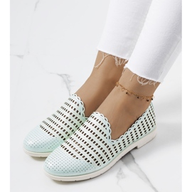 Mocassins femme ajourés vert Naja 1