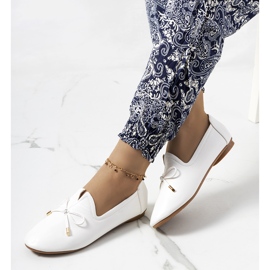 Mocassins blancs Carlsen blanche 1