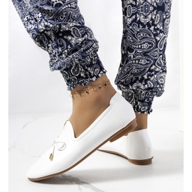 Mocassins blancs Carlsen blanche 2