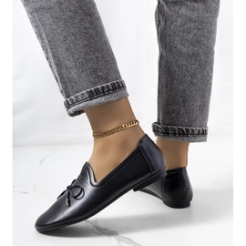 Mocassins noirs Carlsen le noir 1