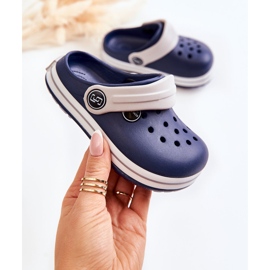 Chaussons Enfants Confortables Crooks Bleu Marine Colly 1