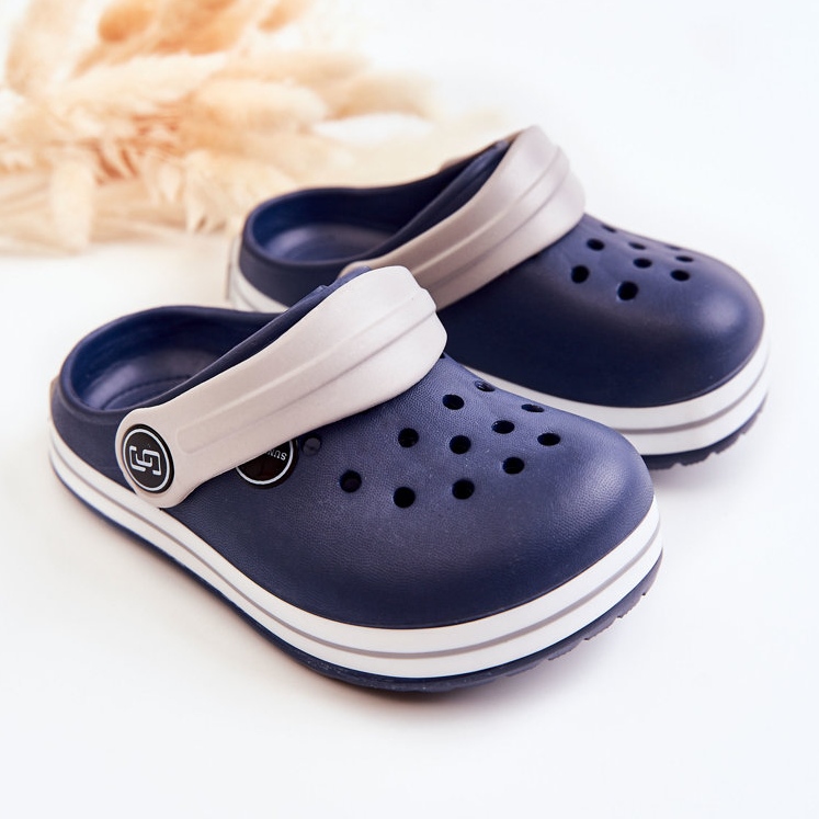 Chaussons Enfants Confortables Crooks Bleu Marine Colly 2