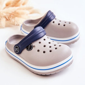Chaussons Enfants Confortables Kroks Gris Colly 1