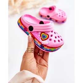 Chaussons Enfant Mousse Crocs Rose Charie 1