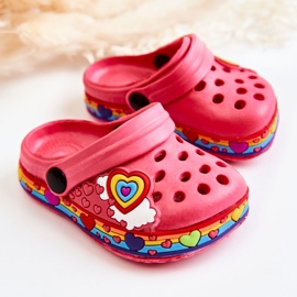 Chaussons Enfant Mousse Crocs Rouge Charie 2