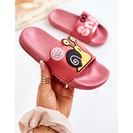 Chaussons Enfant Light Snail Rose Foncé 1