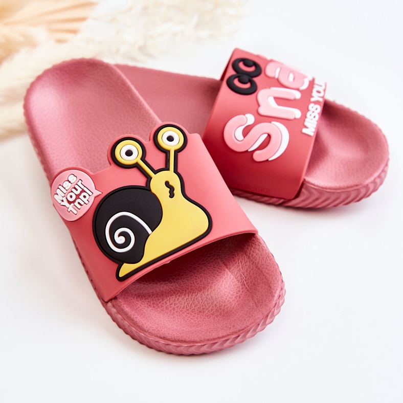 Chaussons Enfant Light Snail Rose Foncé 2