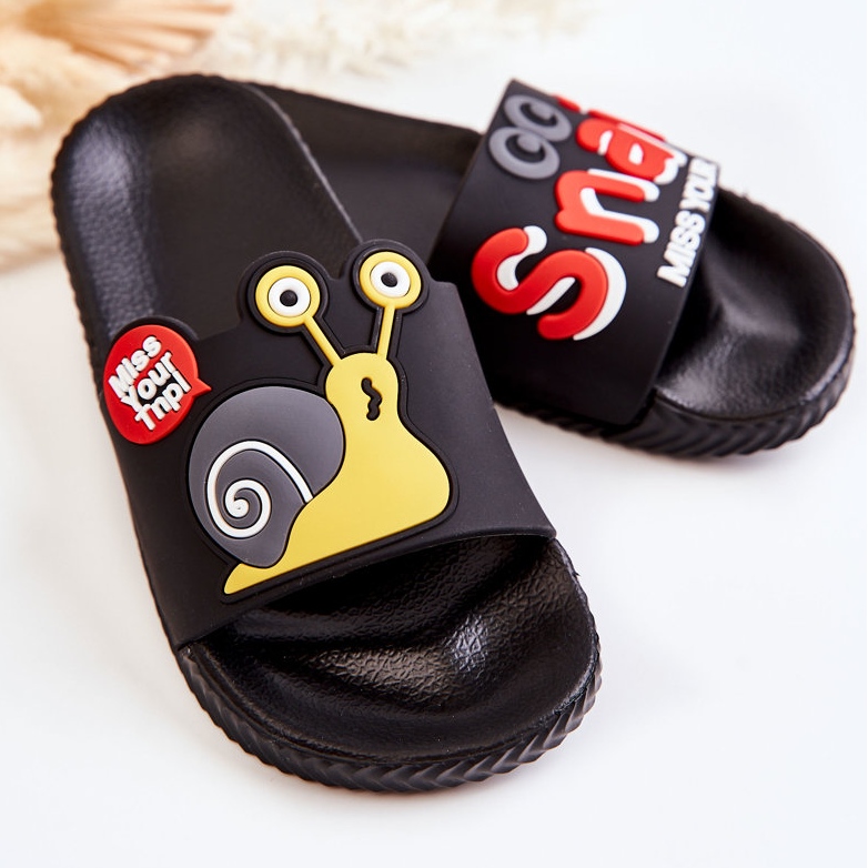 Chaussons Escargot Noir Light Enfant le noir 2