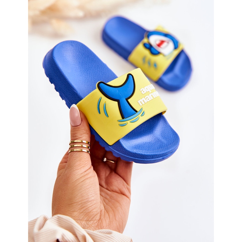 Chaussons Enfant Light Sharky Jaune-Bleu 1
